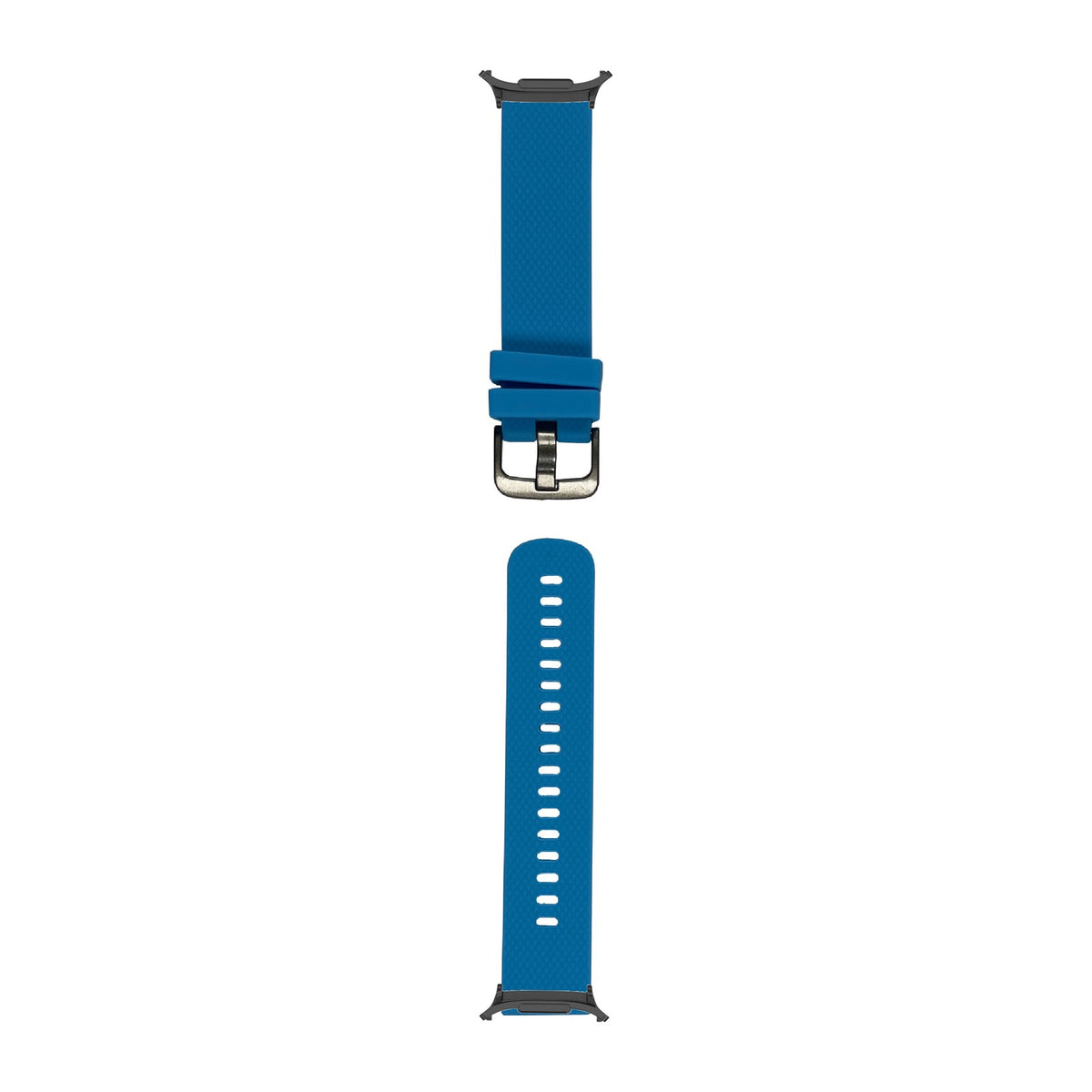 Original Silicone Small/Medium Blue Black with Strap Adapter for Galaxy Watch 8-9/Ultra