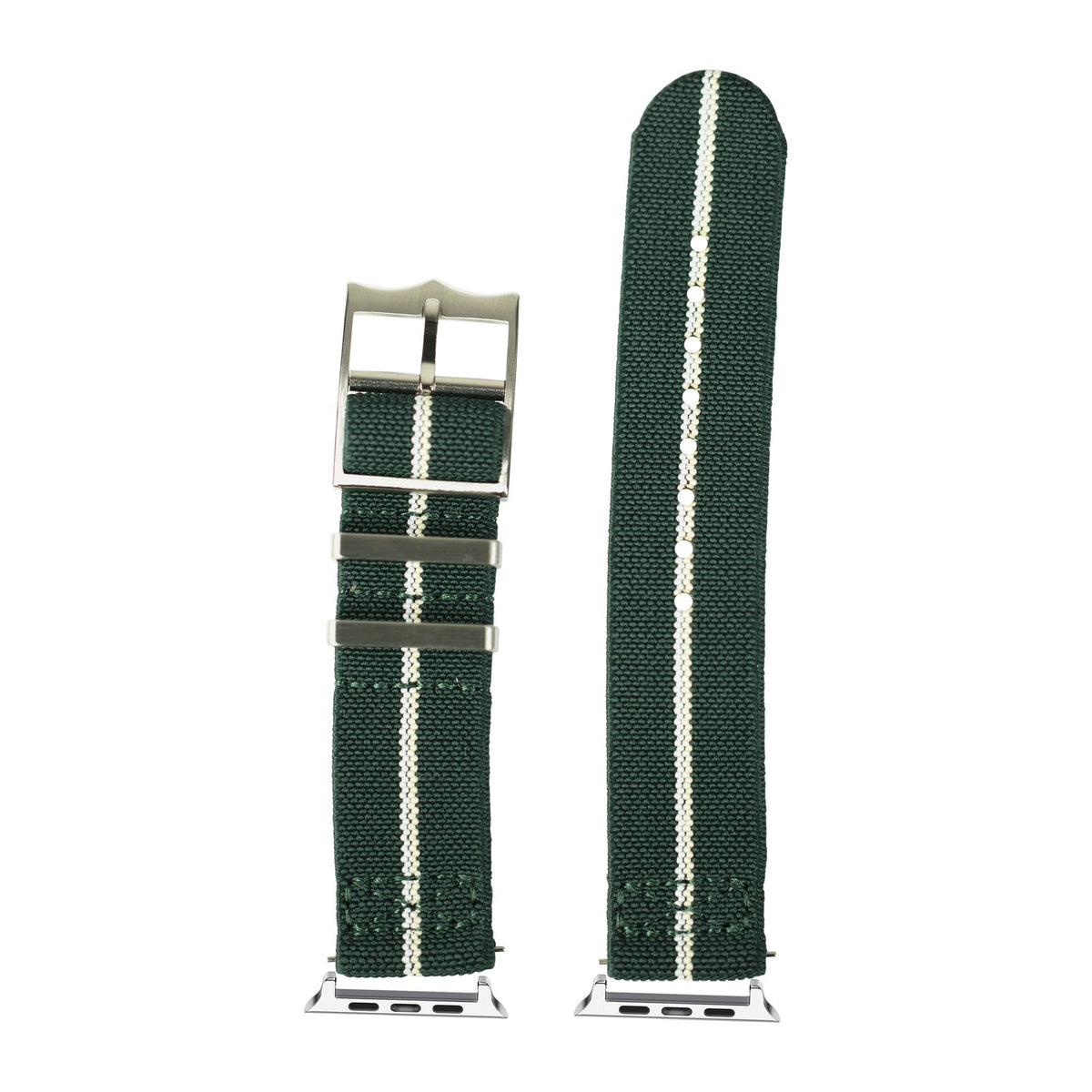 ElastoFlex - Green/Wheat/White Starlight with Connecters - Spring Bar Type for Apple Watch