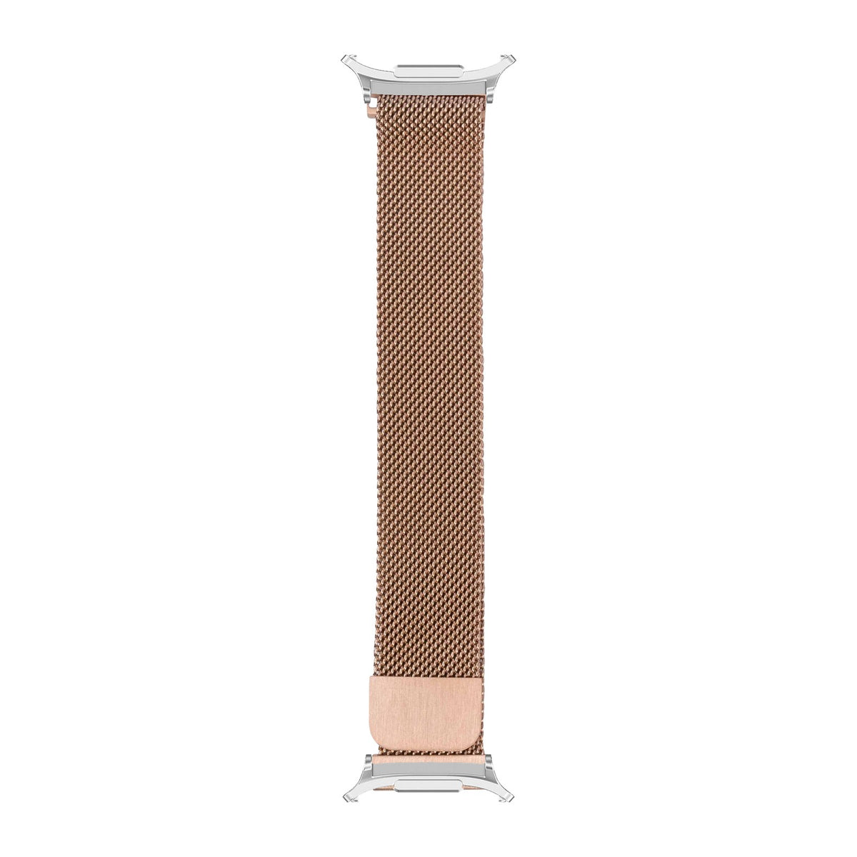 Milanese - Rose Gold Silver with Strap Adapter for Galaxy Watch 8-9/Ultra