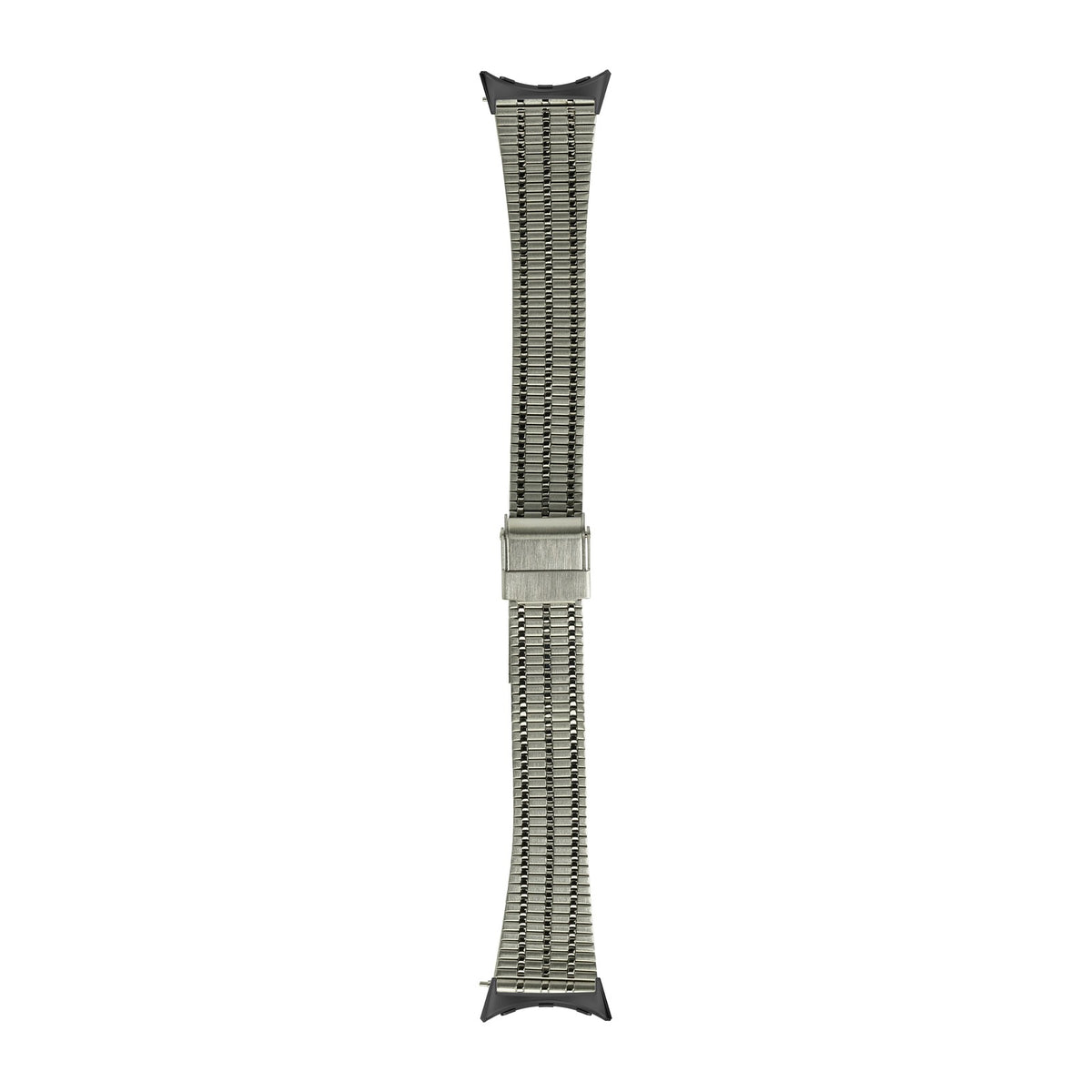 Vintage Tapered Bracelet Silver Black with Google Pixel Spring Bar Adapters - Wear Any 20mm Strap! for Pixel Watch 1-5 41mm