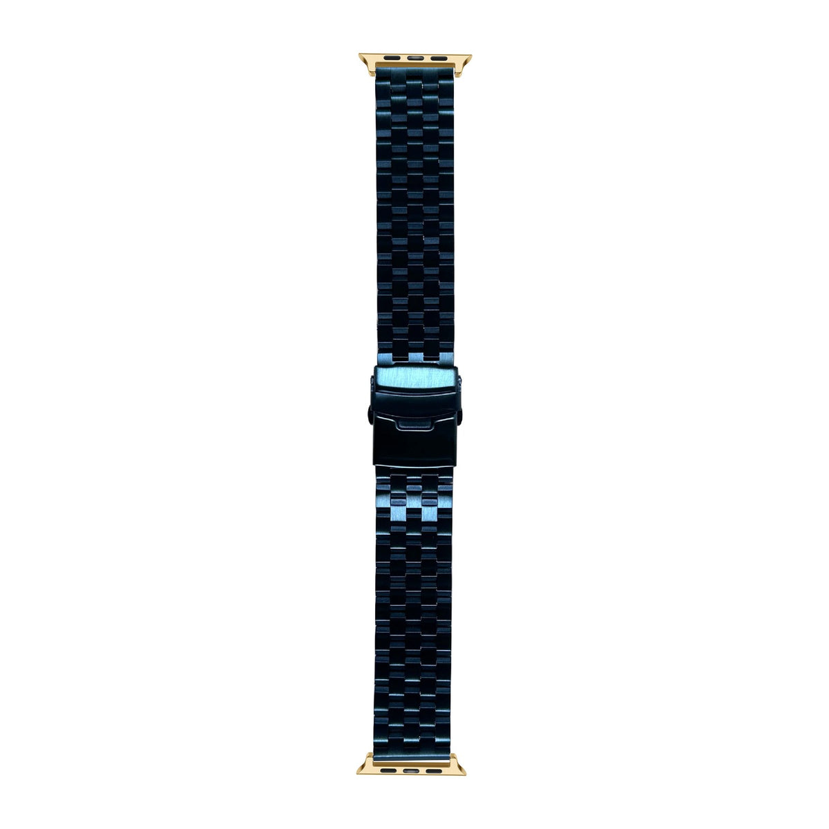 Engineer Bracelet - Folding Deployant Clasp - Blue Gold with Connecters - Spring Bar Type for Apple Watch