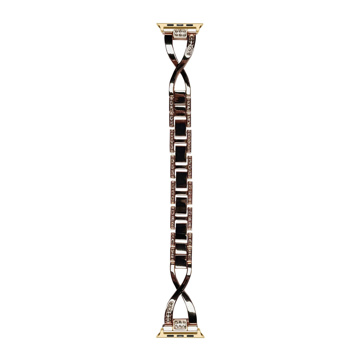 Helix Bracelet Rose Gold Gold with Connecters - Spring Bar Type for Apple Watch