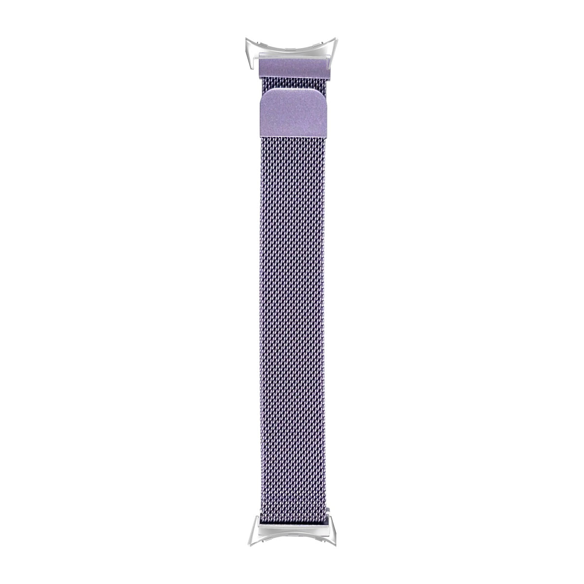 Milanese - Lavender Silver with Google Pixel Spring Bar Adapters - Wear Any 20mm Strap! for Pixel Watch 1-5 41mm