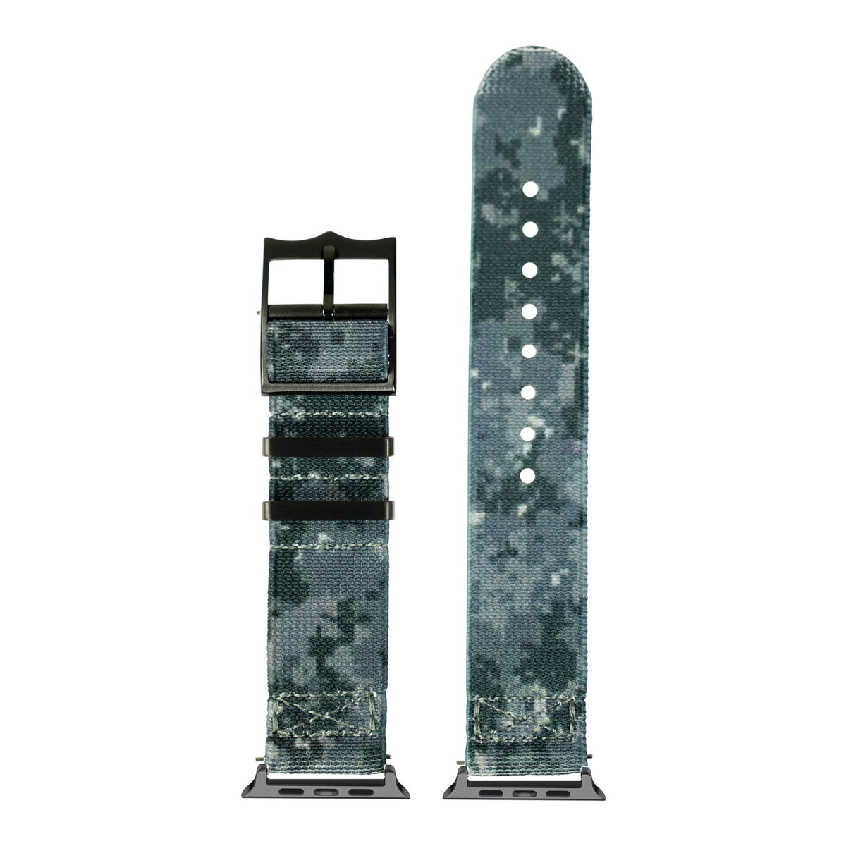 [Apple Watch] ElastoFlex - Digital Camo [Black Hardware] with Black Apple Watch connecters