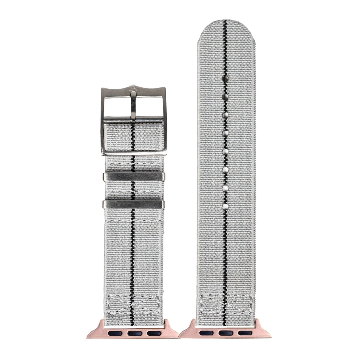 [Apple Watch] ElastoFlex - Grey/Black with Rose Gold Apple Watch connecters