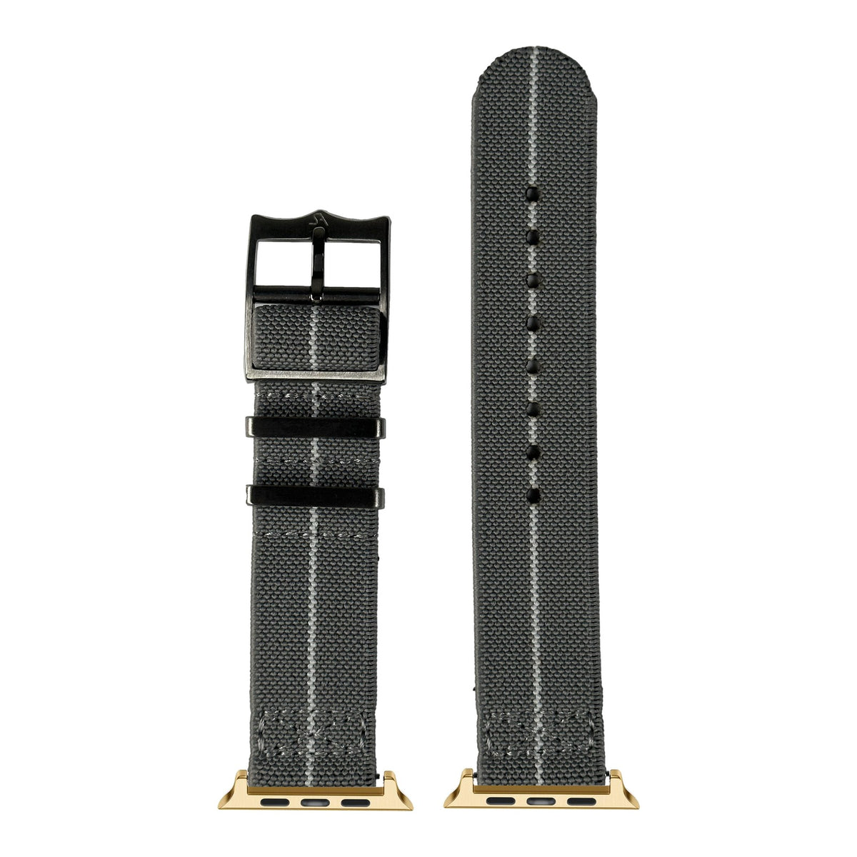 [Apple Watch] ElastoFlex - Grey/White with Gold Apple Watch connecters