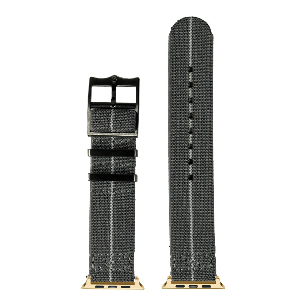 [Apple Watch] ElastoFlex - Grey/White with Gold Apple Watch connecters