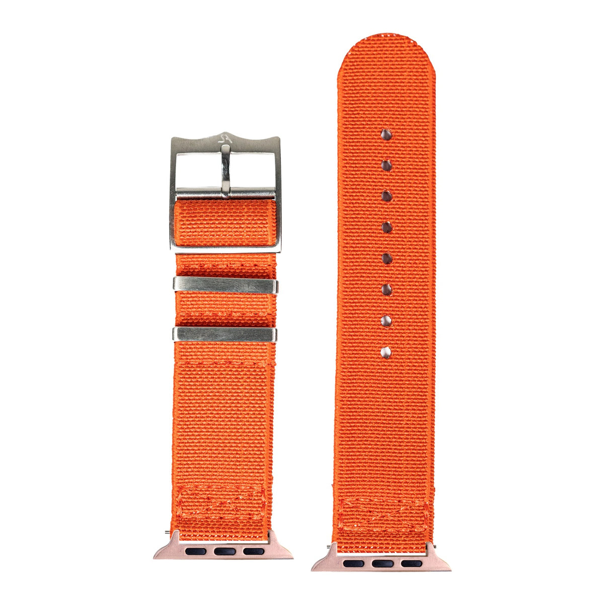 [Apple Watch] ElastoFlex - Orange with Rose Gold Apple Watch connecters