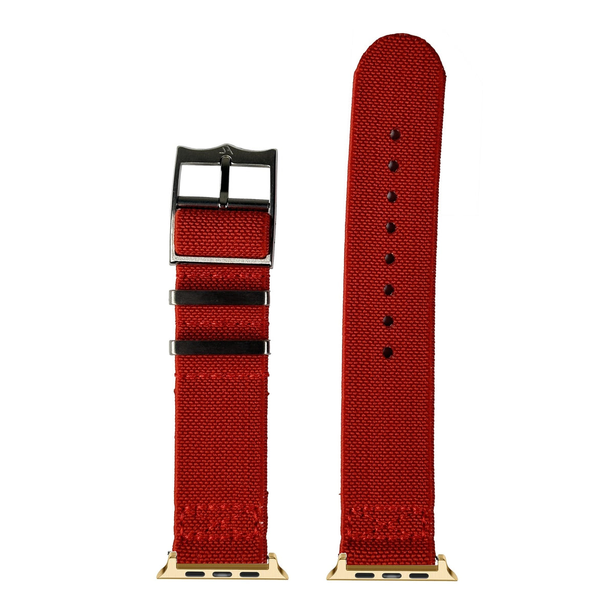 [Apple Watch] ElastoFlex - Red with Gold Apple Watch connecters