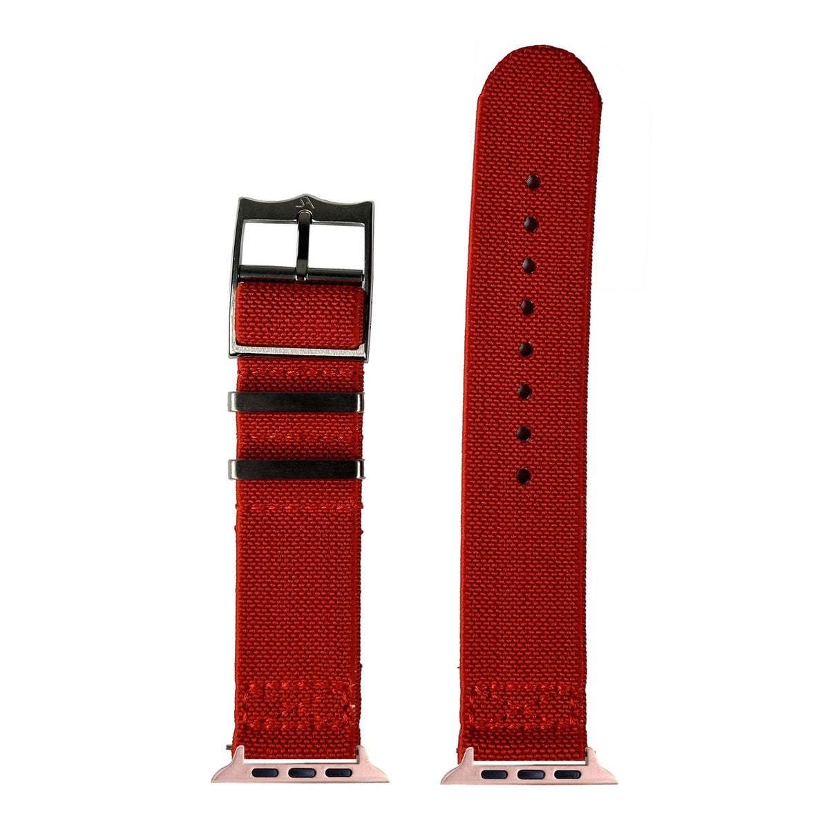 [Apple Watch] ElastoFlex - Red with Rose Gold Apple Watch connecters