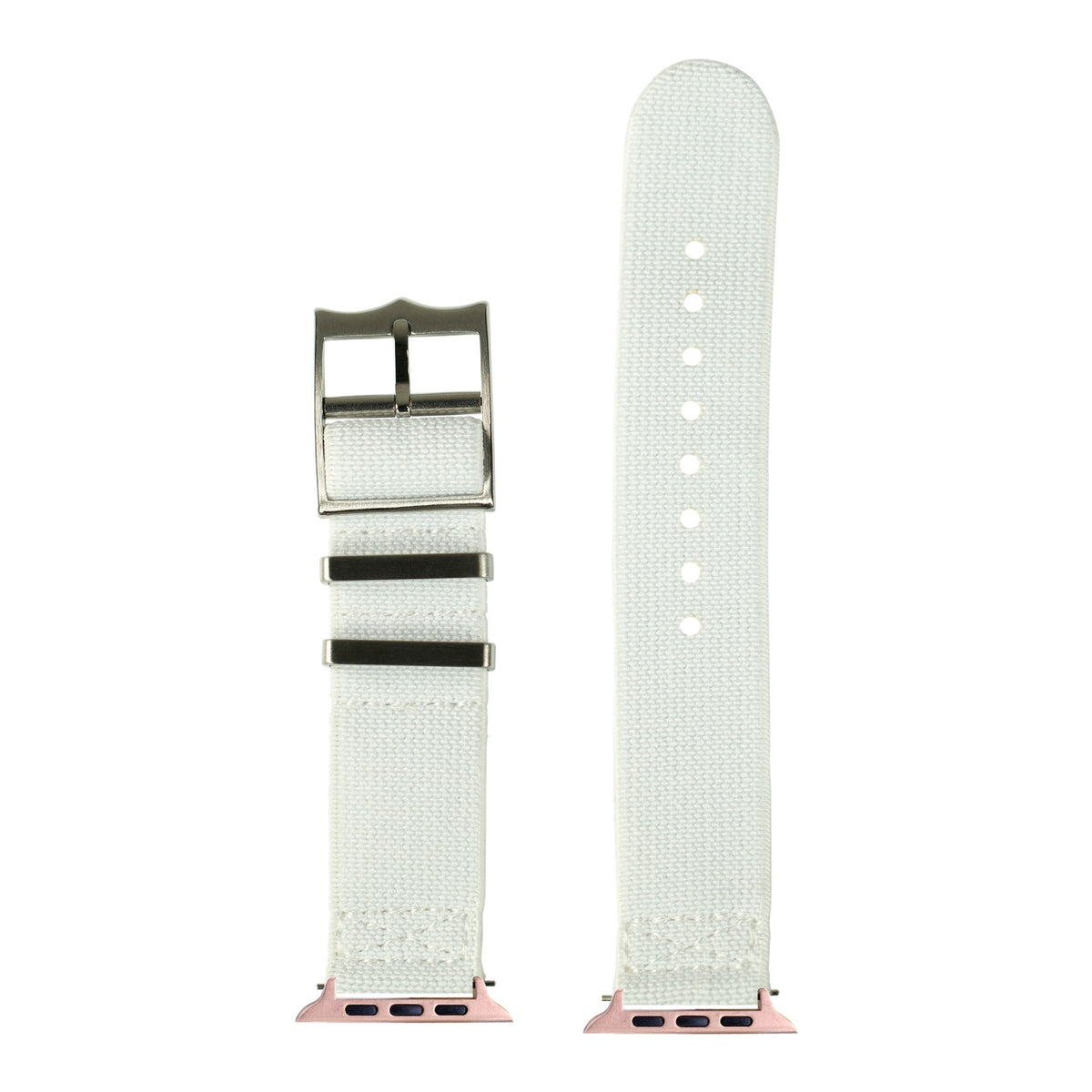 [Apple Watch] ElastoFlex - White with Rose Gold Apple Watch connecters