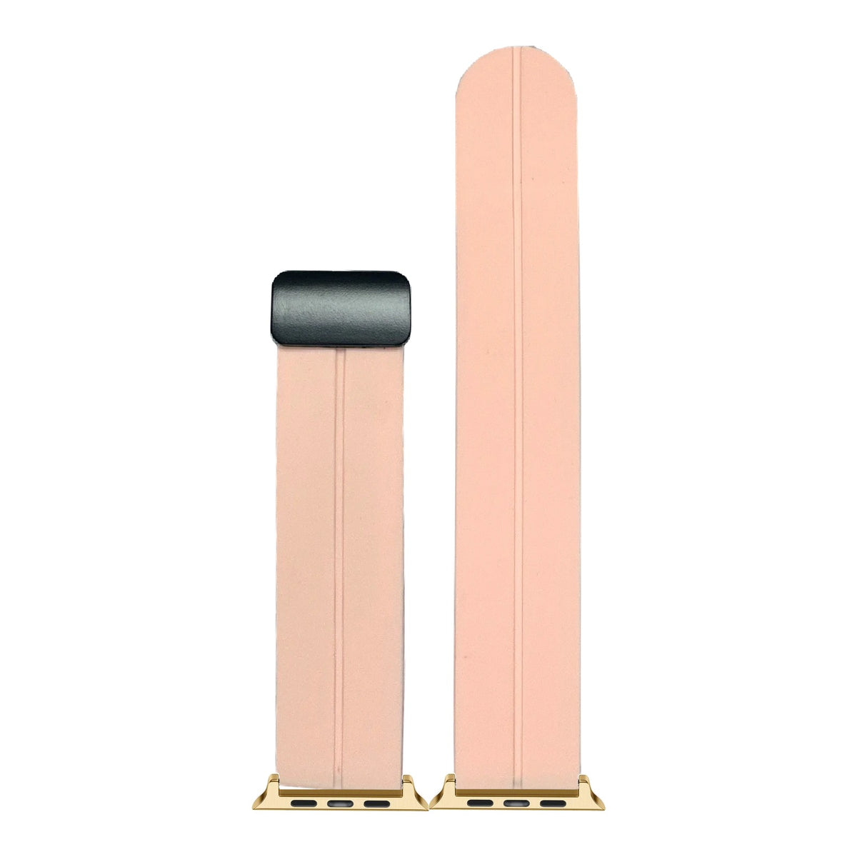 [Apple Watch] Silicone with Magnetic Clasp - Pink with Gold Apple Watch connecters
