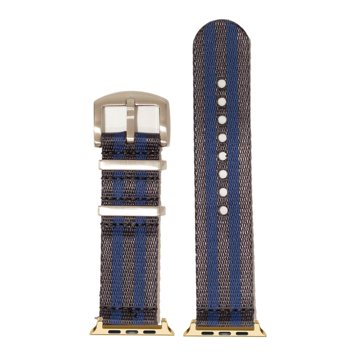 [Apple Watch] Supreme Militex - Dark Blue/Navy Blue with Gold Apple Watch connecters