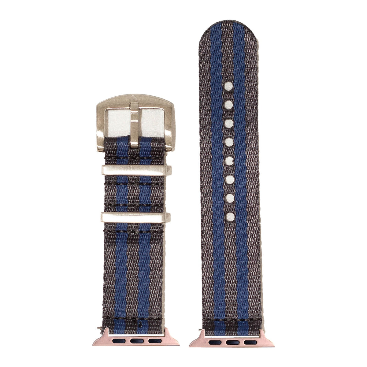 [Apple Watch] Supreme Militex - Dark Blue/Navy Blue with Rose Gold Apple Watch connecters
