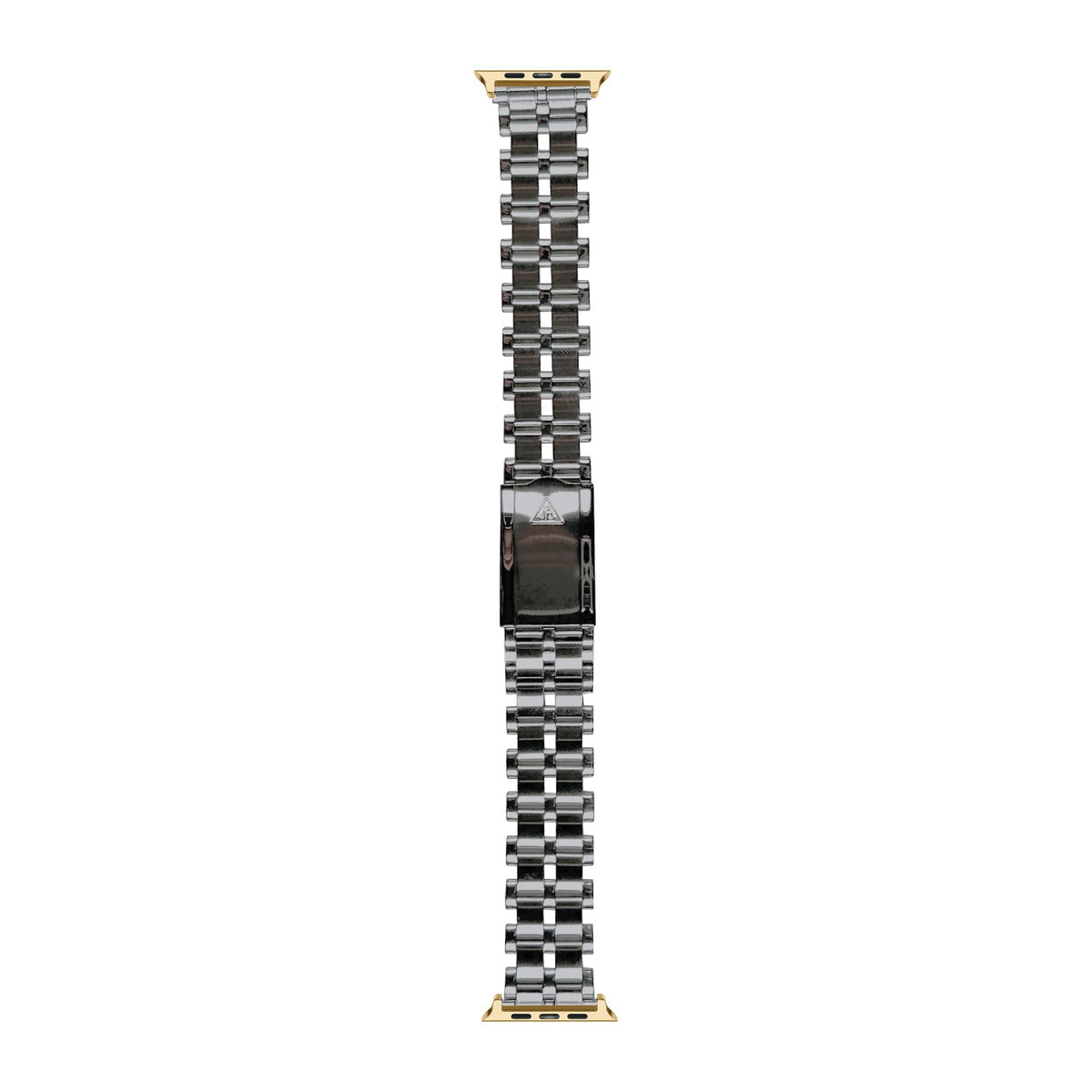 [Apple Watch] 5-Row Beads of Rice Stainless Steel Watch Bracelet with Gold Apple Watch connecters