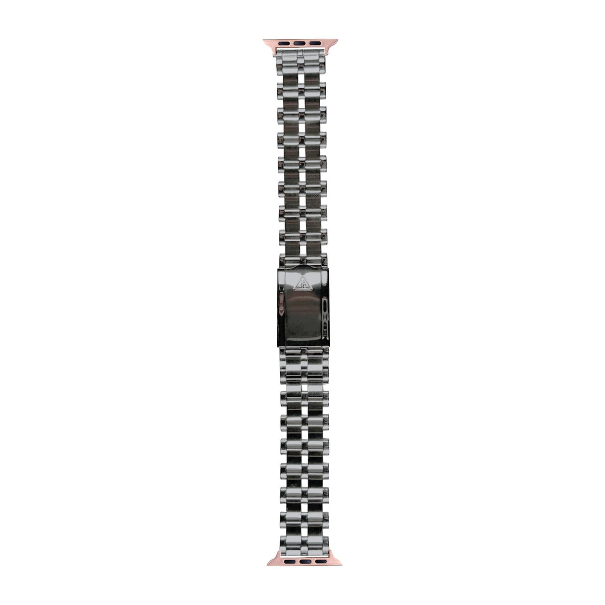 [Apple Watch] 5-Row Beads of Rice Stainless Steel Watch Bracelet with Rose Gold Apple Watch connecters