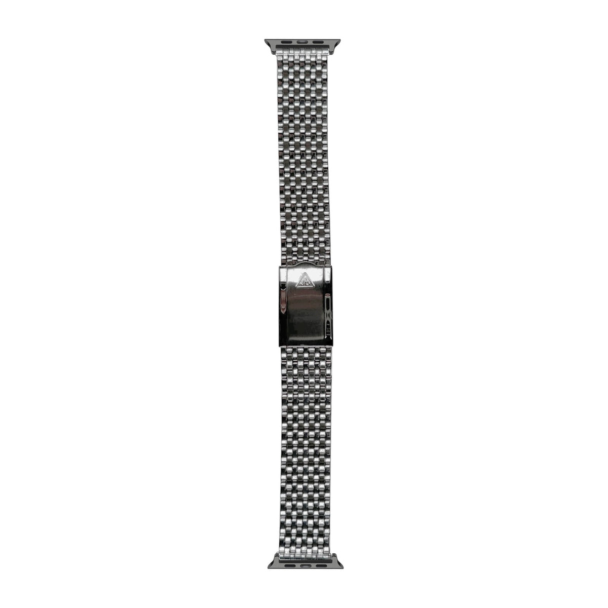 [Apple Watch] 9-Row Beads of Rice Stainless Steel Watch Bracelet with Black Apple Watch connecters