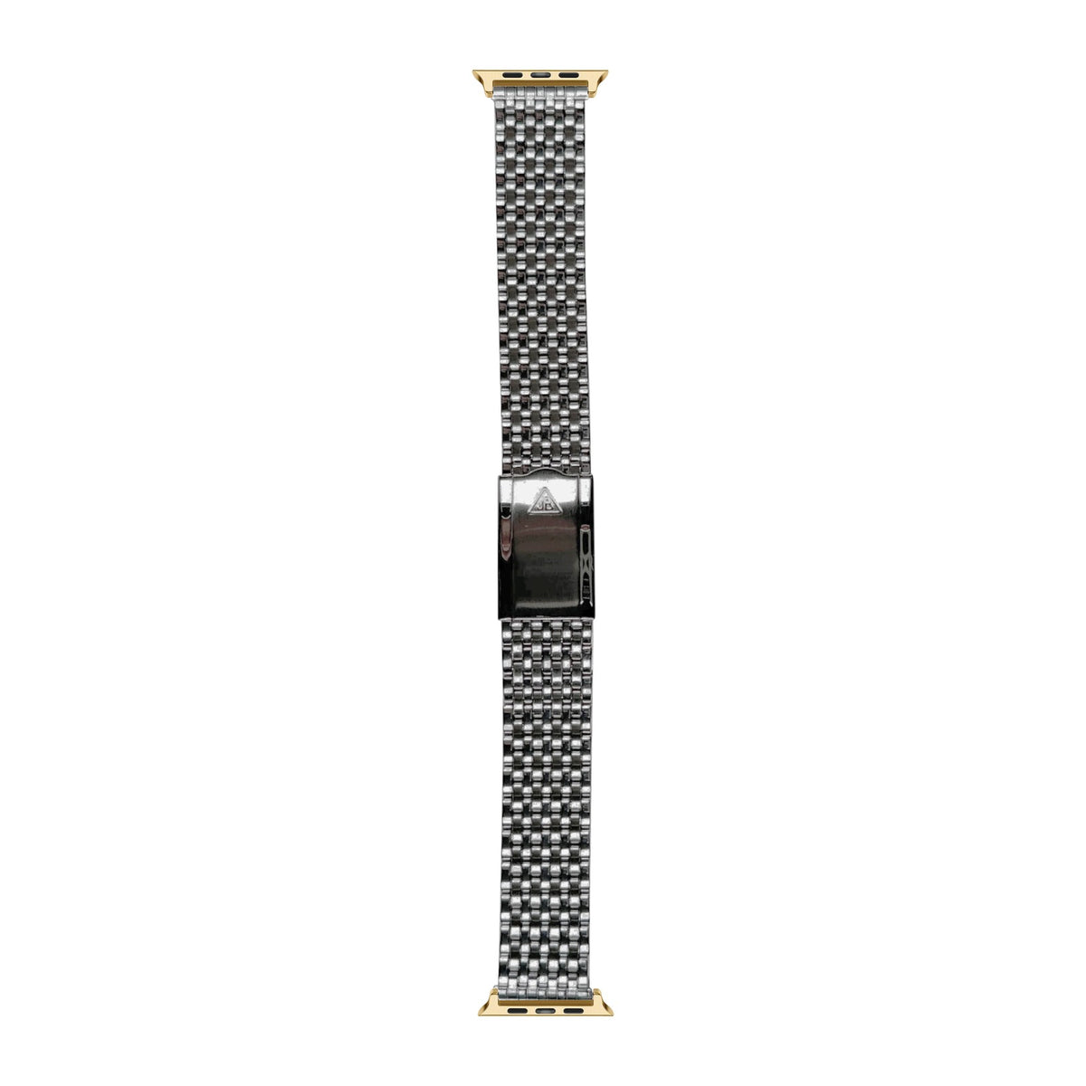 [Apple Watch] 9-Row Beads of Rice Stainless Steel Watch Bracelet with Gold Apple Watch connecters
