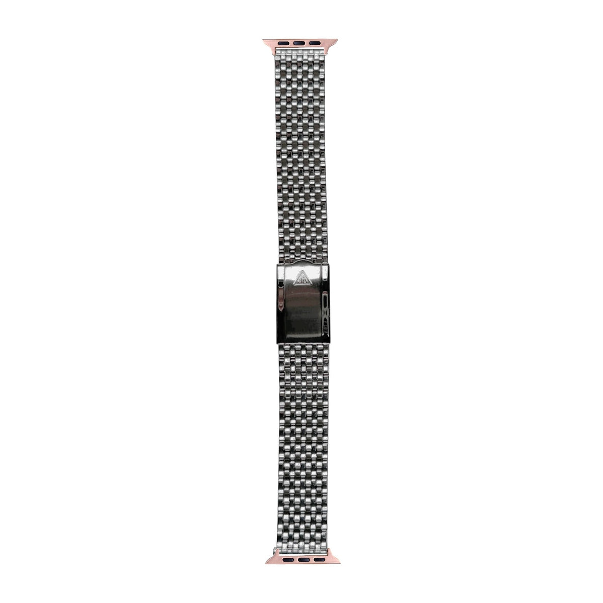 [Apple Watch] 9-Row Beads of Rice Stainless Steel Watch Bracelet with Rose Gold Apple Watch connecters