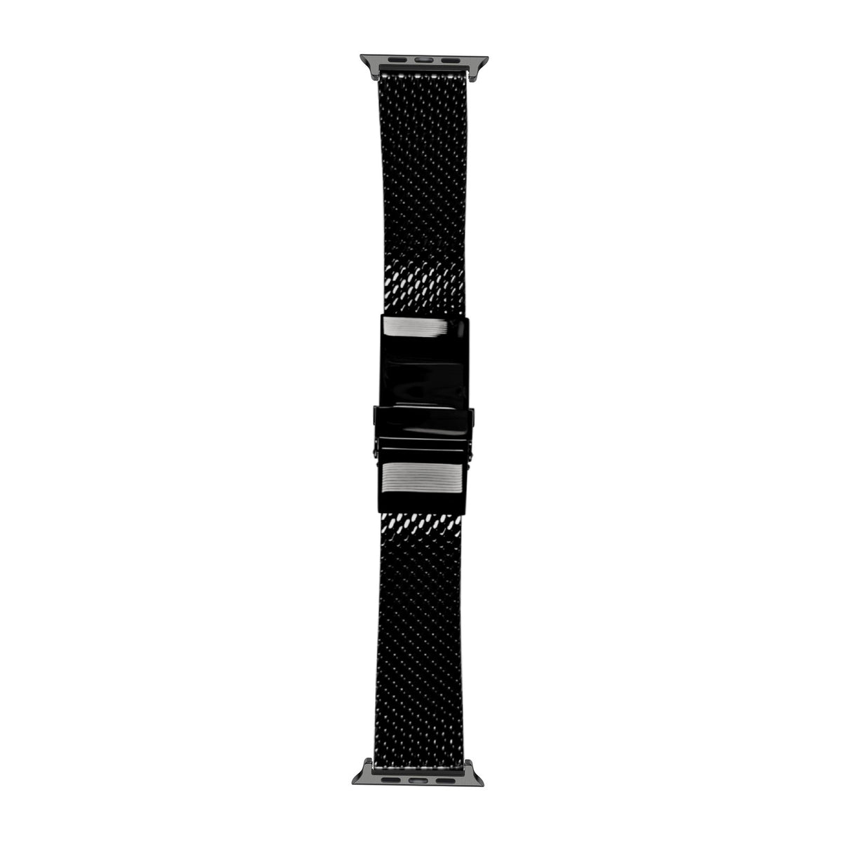 [Apple Watch] Milanese strap 22mm 2785 - Black with Black Apple Watch connecters