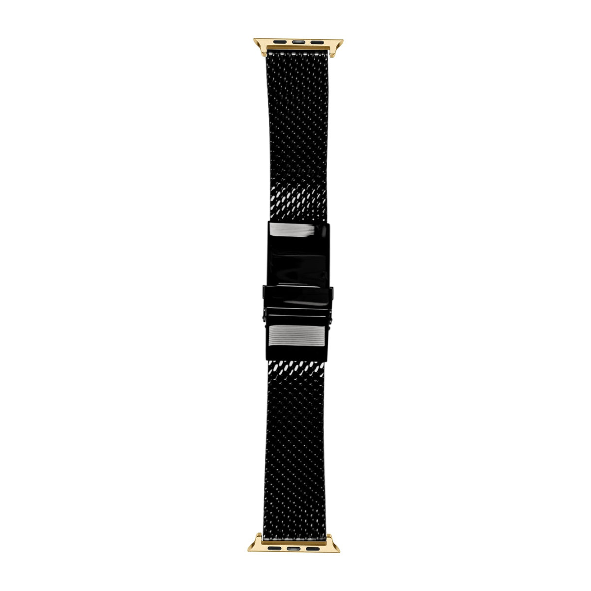 [Apple Watch] Milanese strap 22mm 2785 - Black with Gold Apple Watch connecters