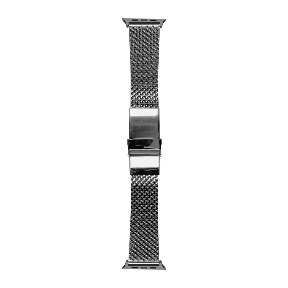 [Apple Watch] Milanese strap 22mm 2785 - Silver with Black Apple Watch connecters