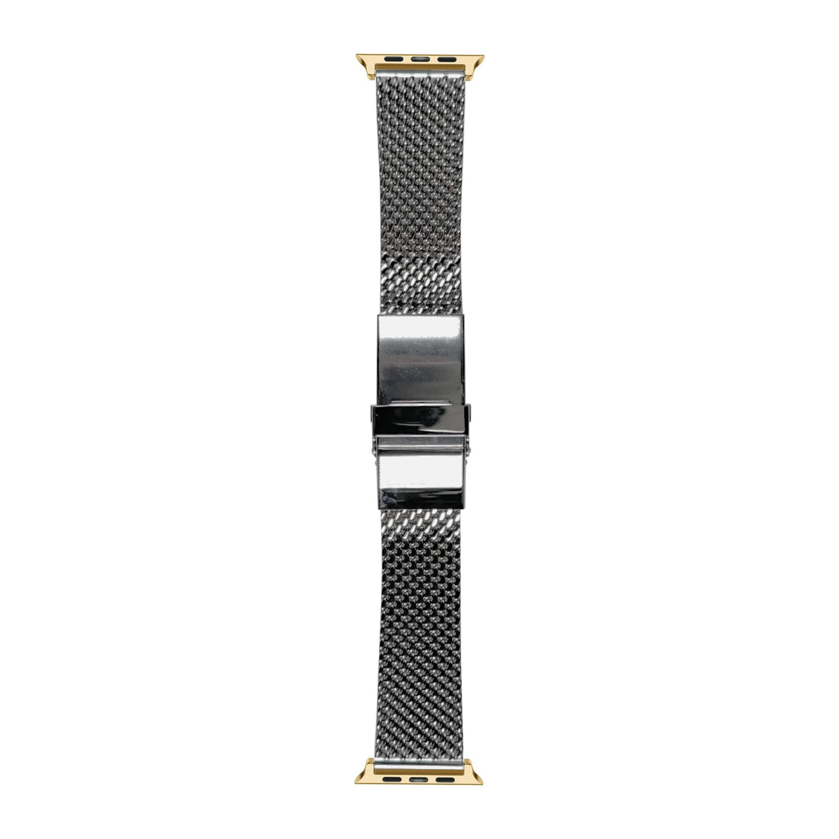 [Apple Watch] Milanese strap 22mm 2785 - Silver with Gold Apple Watch connecters