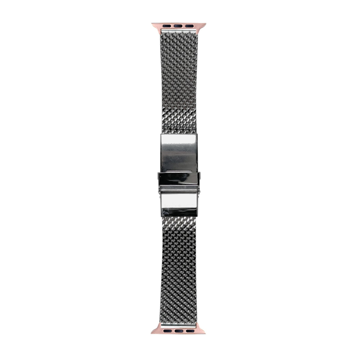 [Apple Watch] Milanese strap 22mm 2785 - Silver with Rose Gold Apple Watch connecters