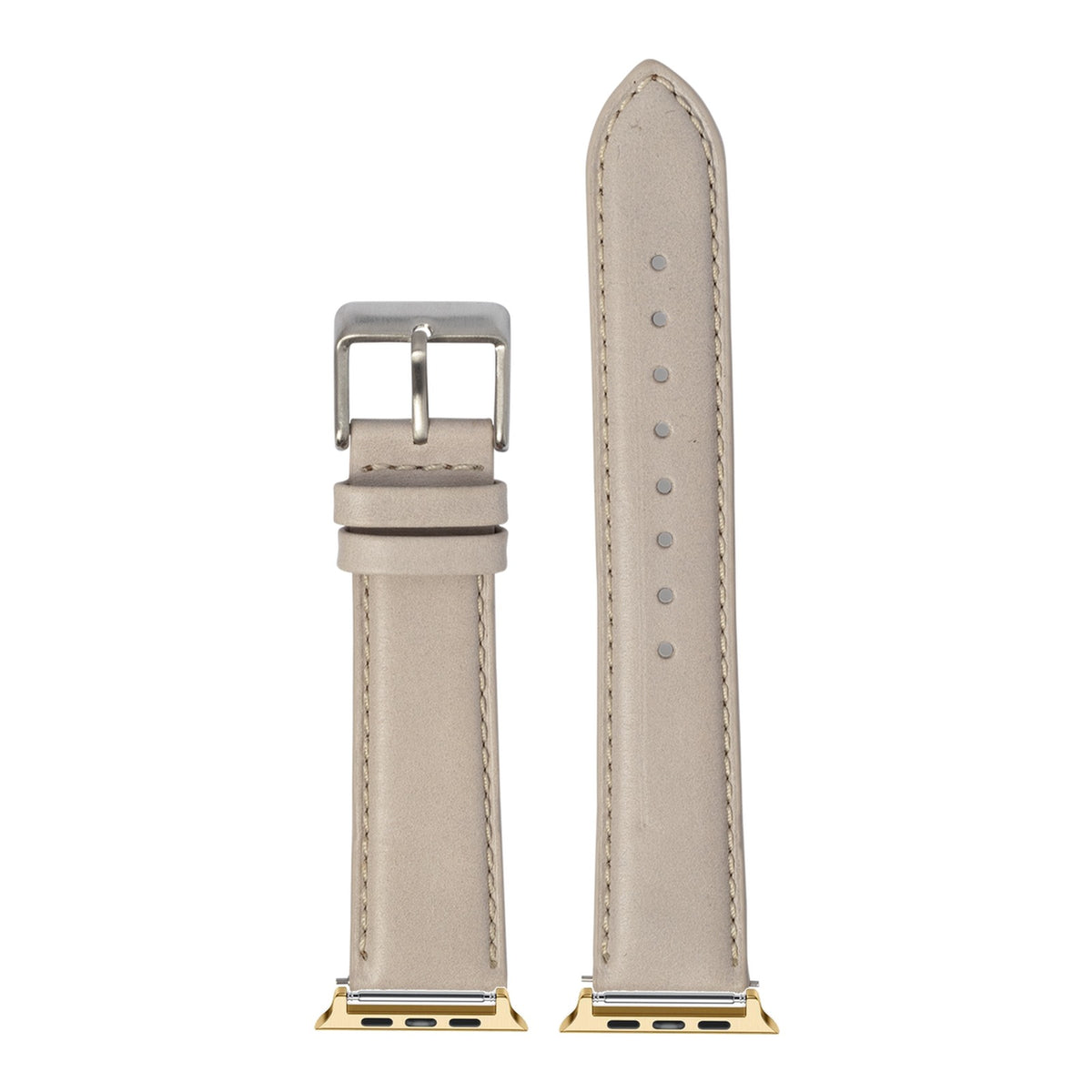 [Apple Watch] Padded Leather - Pale Pink with Gold Apple Watch connecters