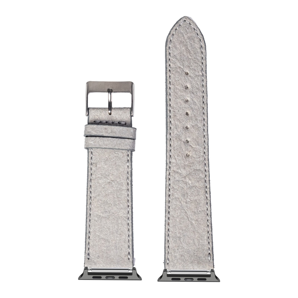 [Apple Watch] Pineapple Vegan Leather - Grey with Black Apple Watch connecters