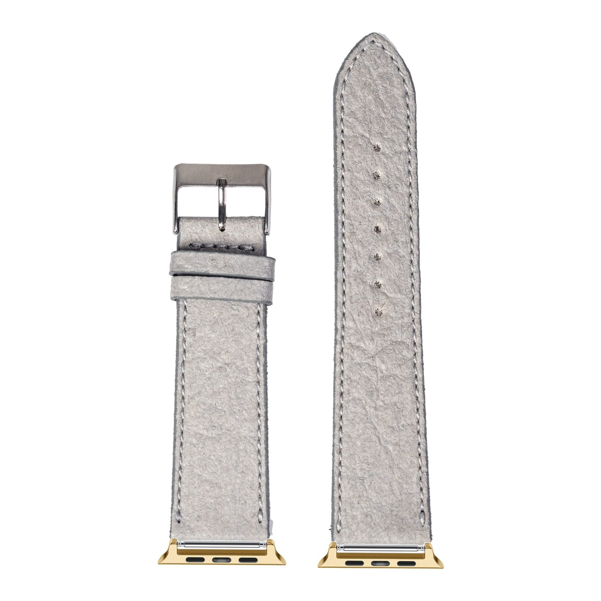 [Apple Watch] Pineapple Vegan Leather - Grey with Gold Apple Watch connecters