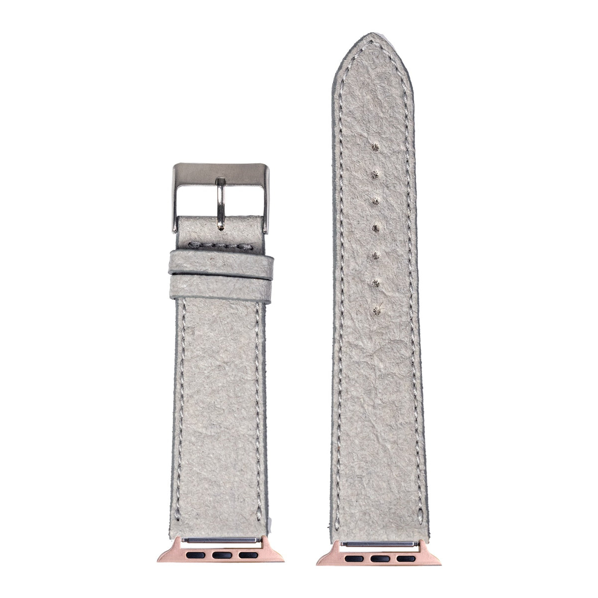 [Apple Watch] Pineapple Vegan Leather - Grey with Rose Gold Apple Watch connecters