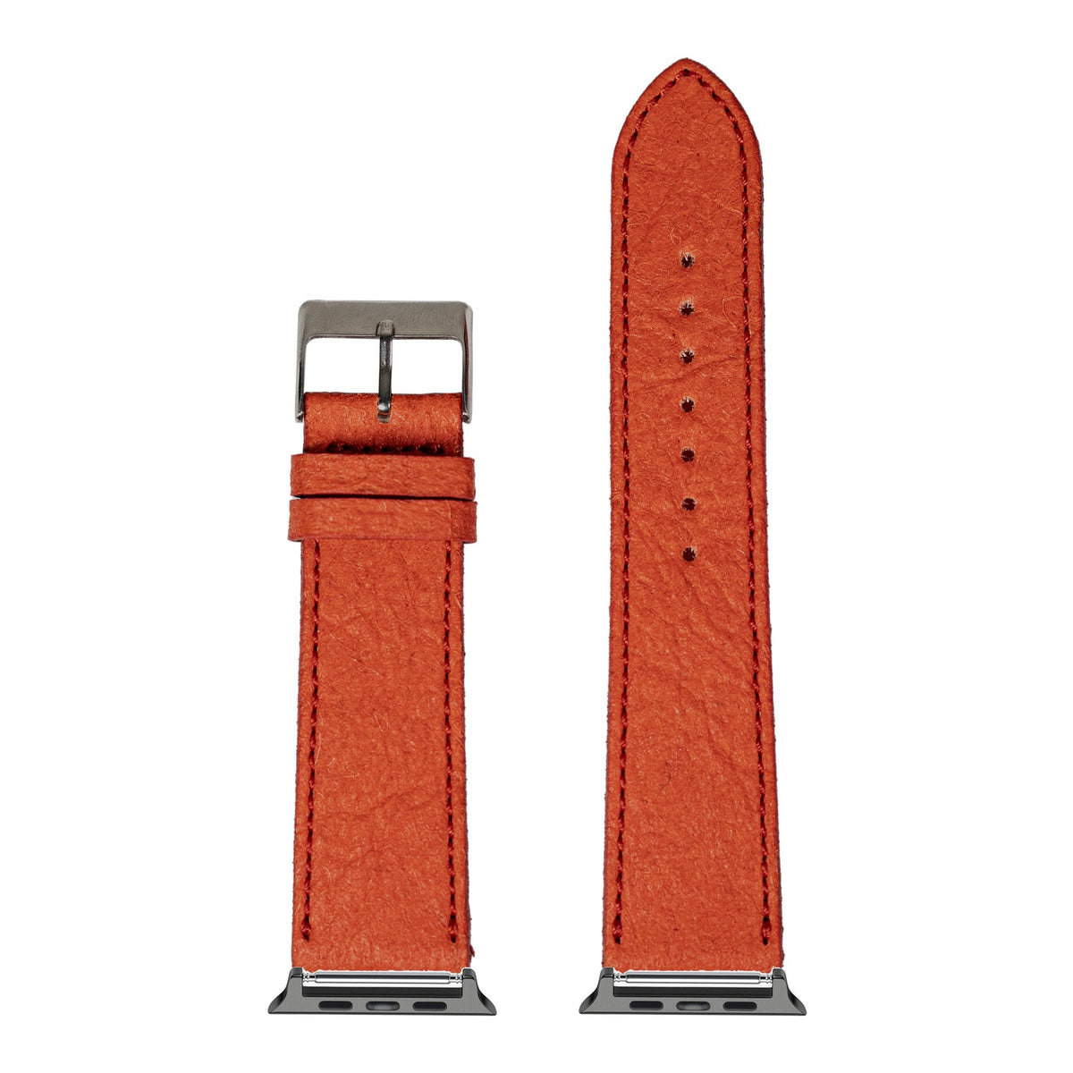 [Apple Watch] Pineapple Vegan Leather - Red with Black Apple Watch connecters