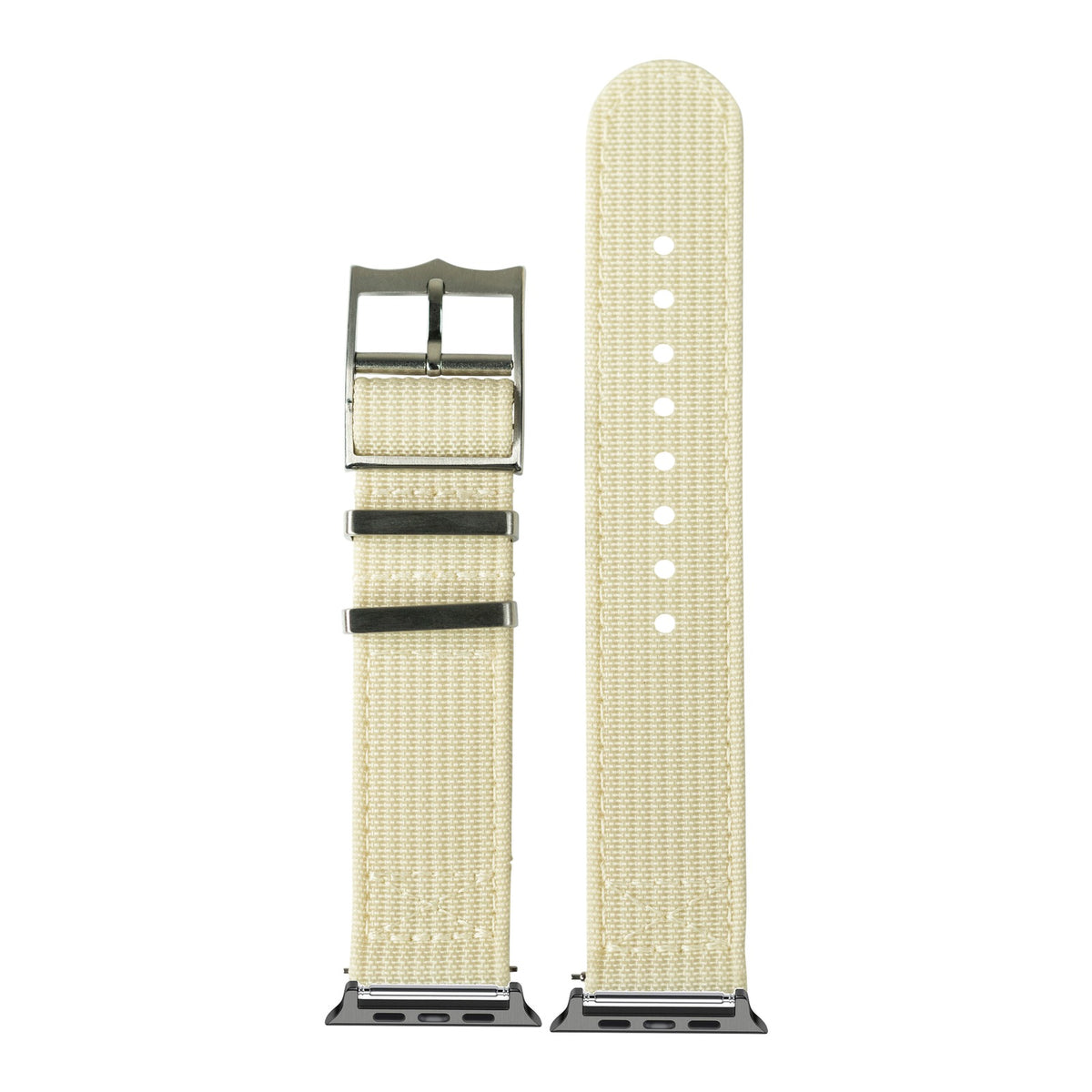 [Apple Watch] Alpha Militex - Beige with Black Apple Watch connecters