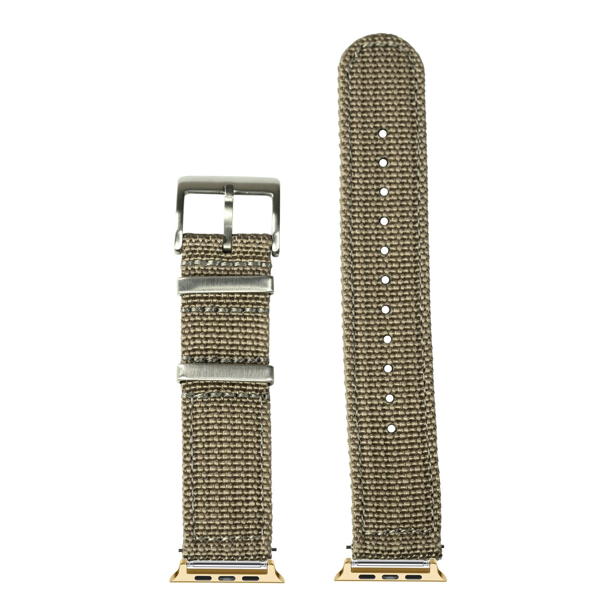 [Apple Watch] Alpha Militex - Desert Sand with Gold Apple Watch connecters