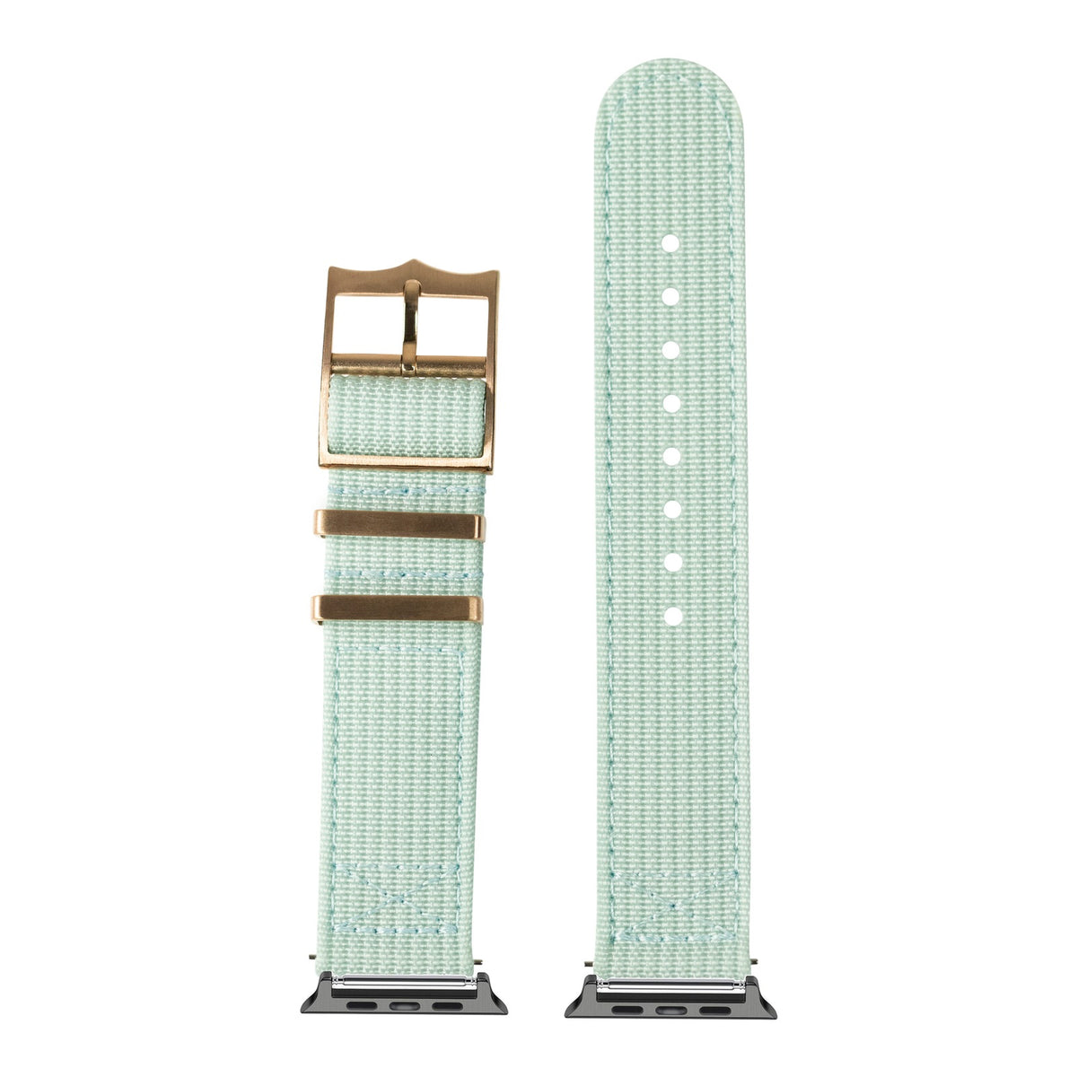 [Apple Watch] Alpha Militex - Light Blue with Black Apple Watch connecters