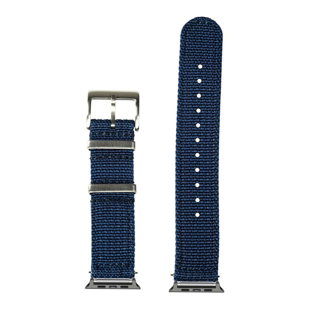 [Apple Watch] Alpha Militex - Navy Blue with Black Apple Watch connecters