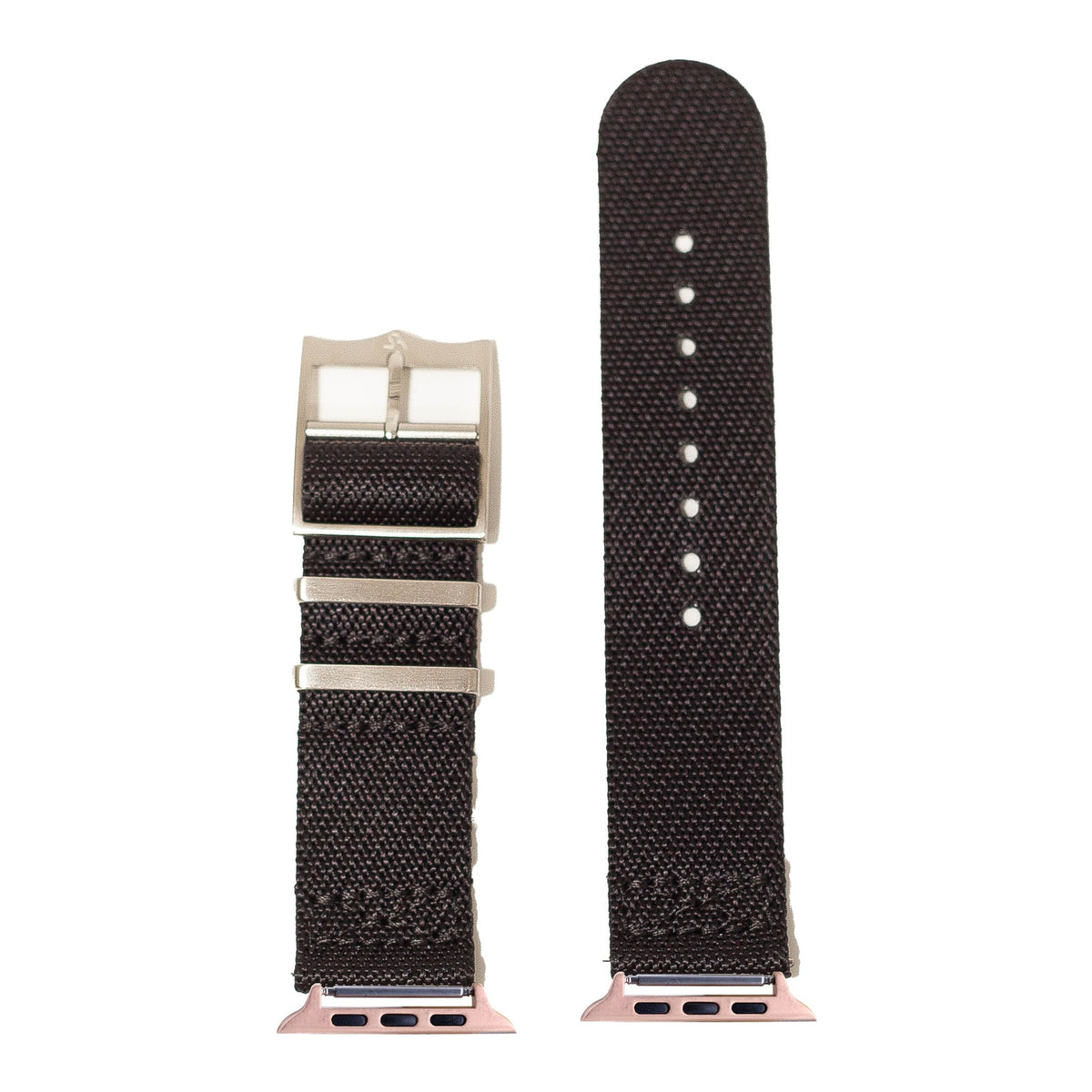 [Apple Watch] Cross Militex - Black with Rose Gold Apple Watch connecters