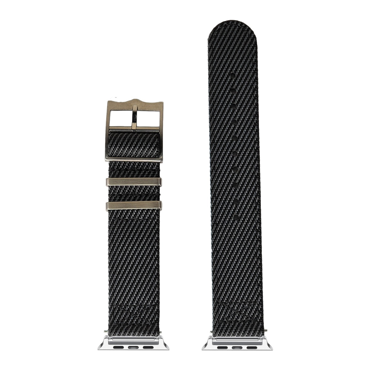 [Apple Watch] Cross Militex - Dark Grey with Silver Apple Watch connecters