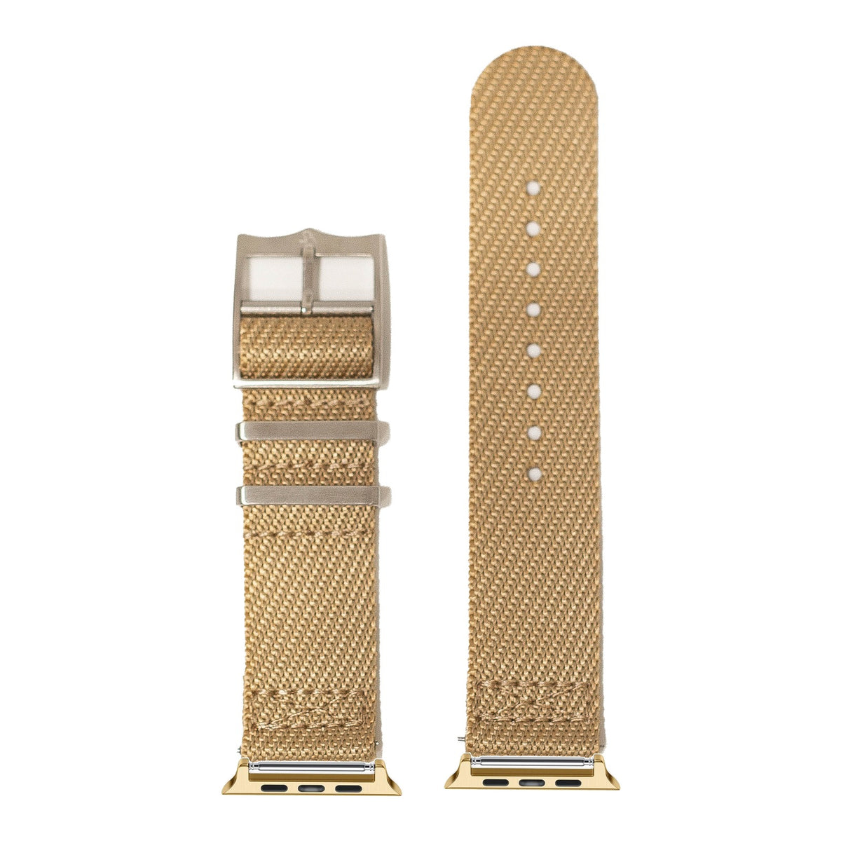 [Apple Watch] Cross Militex - Wheat with Gold Apple Watch connecters