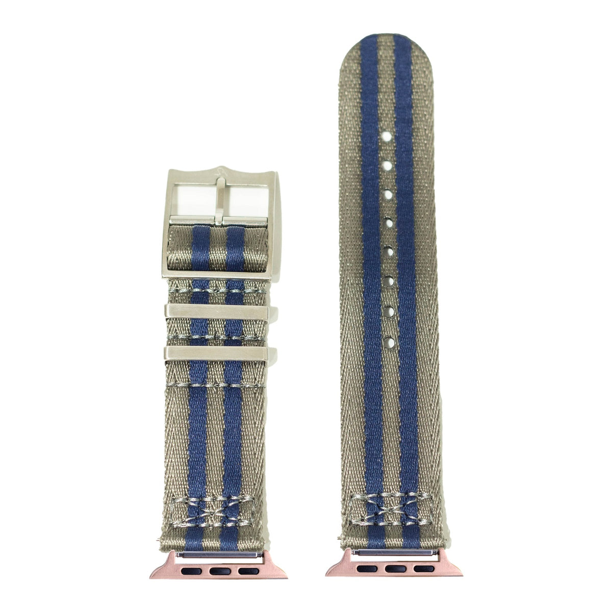 [Apple Watch] Ultra Militex - Blue Steel with Rose Gold Apple Watch connecters
