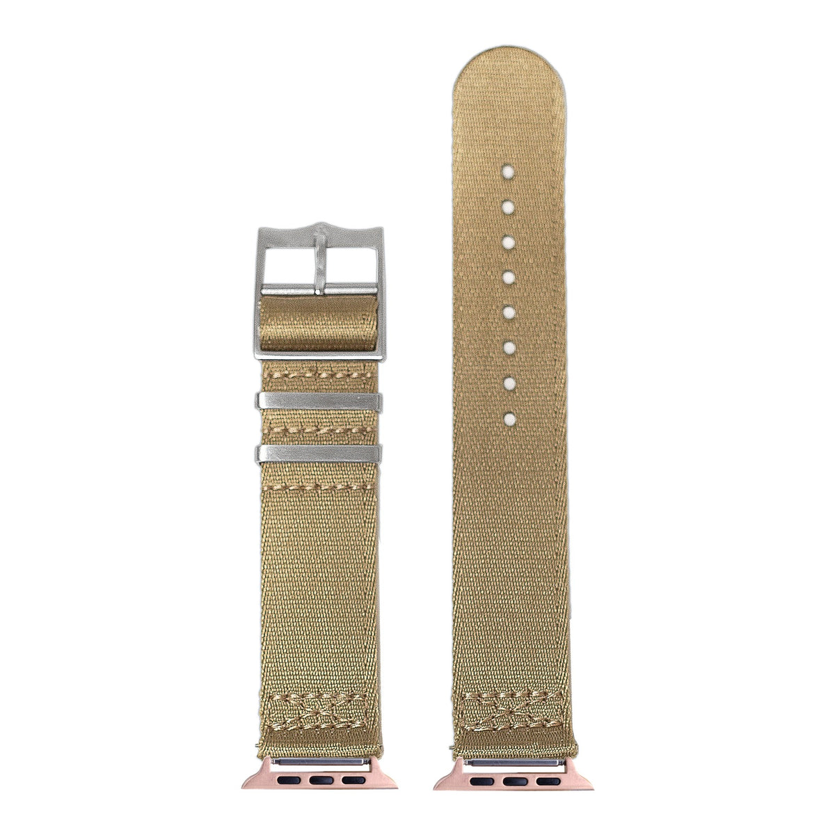 [Apple Watch] Ultra Militex - Desert Sand with Rose Gold Apple Watch connecters