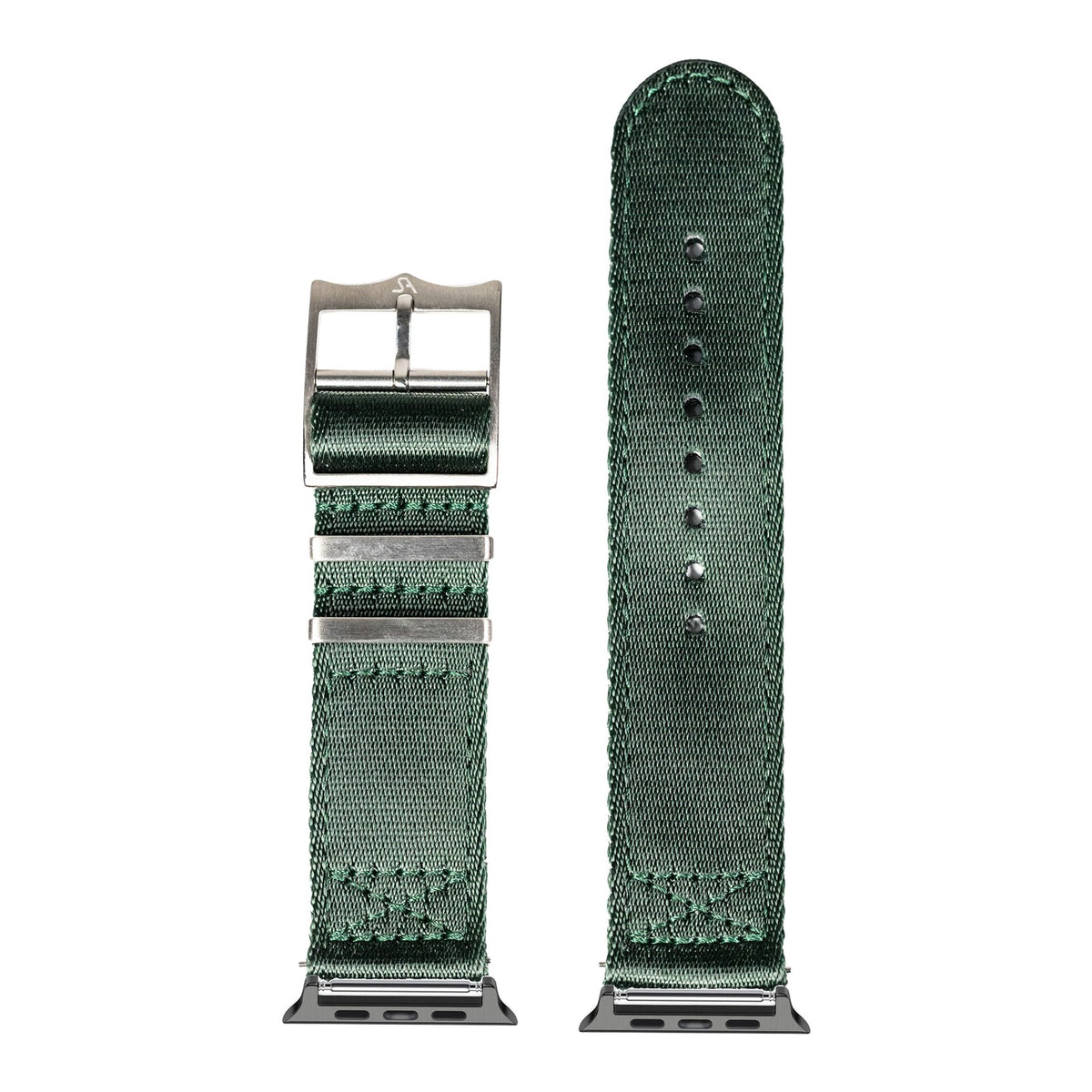 [Apple Watch] Ultra Militex - Forest Green with Black Apple Watch connecters