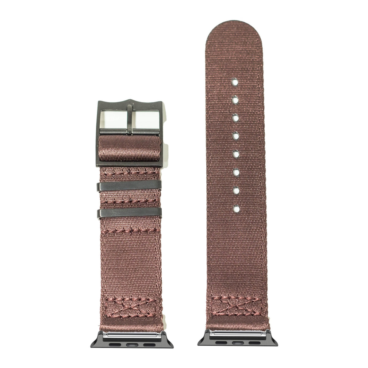 [Apple Watch] Ultra Militex - Stealth Brown [Black Hardware] with Black Apple Watch connecters