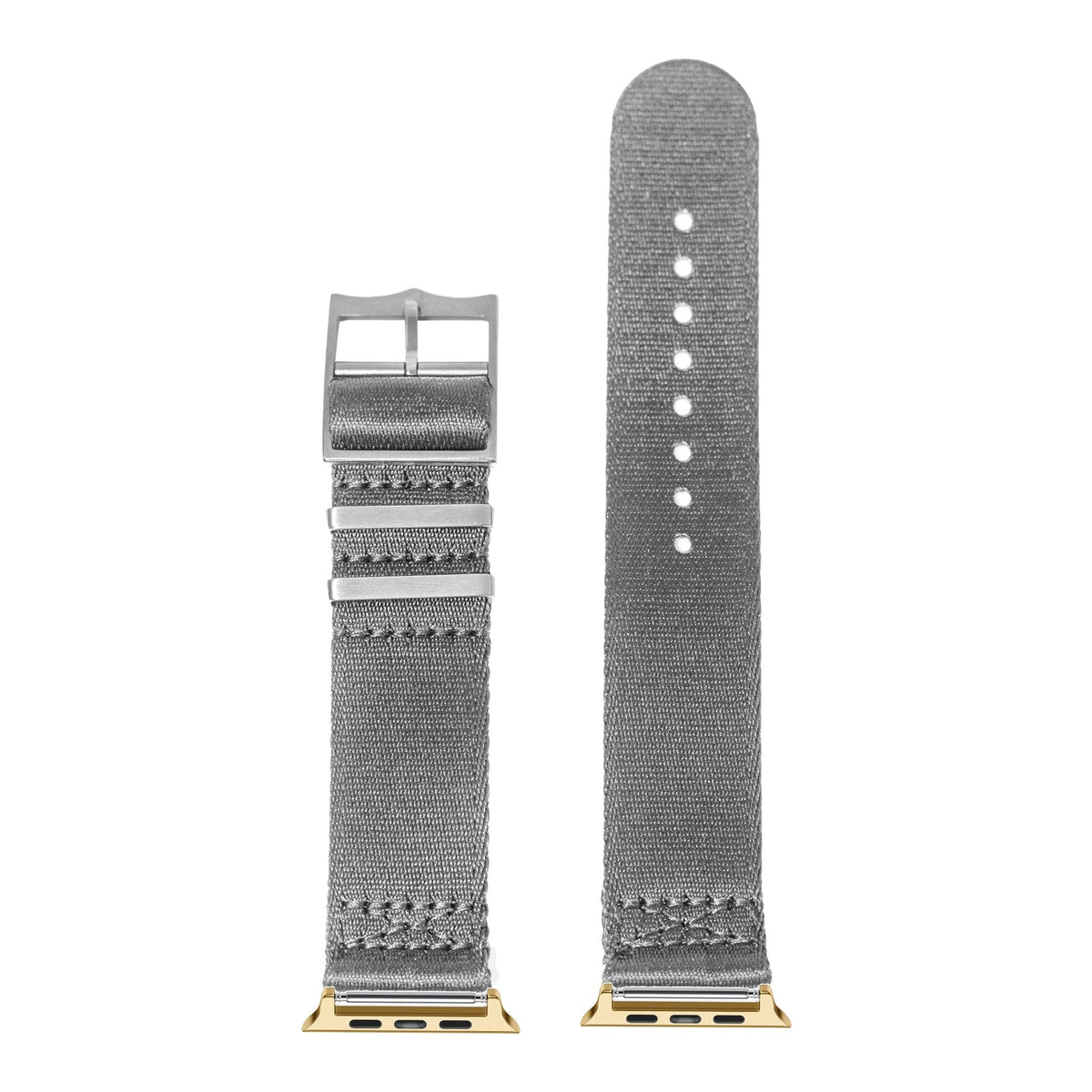 [Apple Watch] Ultra Militex - Grey with Gold Apple Watch connecters