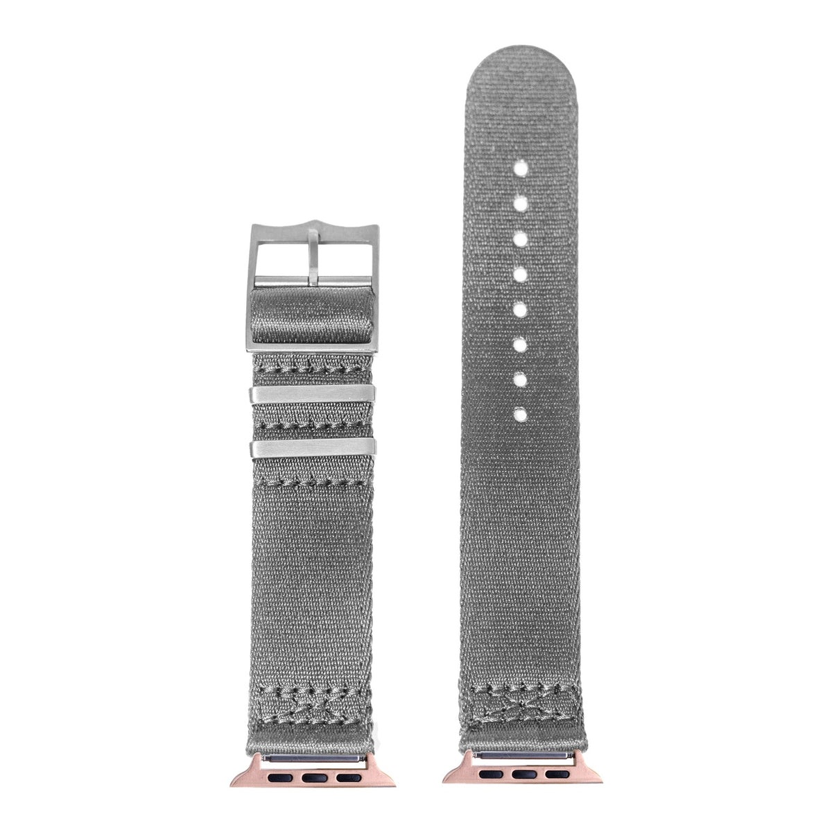 [Apple Watch] Ultra Militex - Grey with Rose Gold Apple Watch connecters
