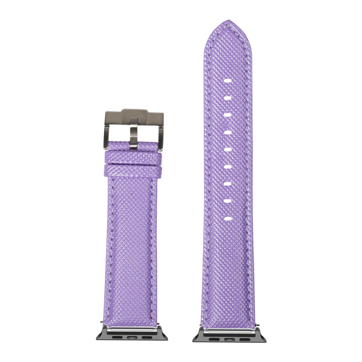 [Apple Watch] Sailcloth - Lavender with Black Apple Watch connecters