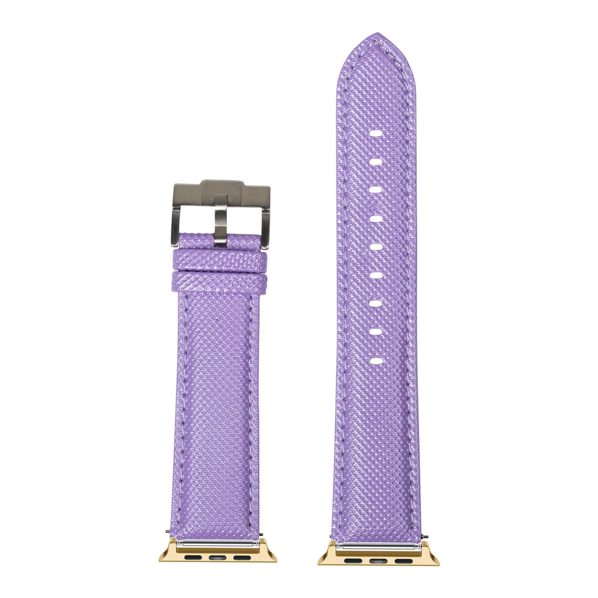 [Apple Watch] Sailcloth - Lavender with Gold Apple Watch connecters