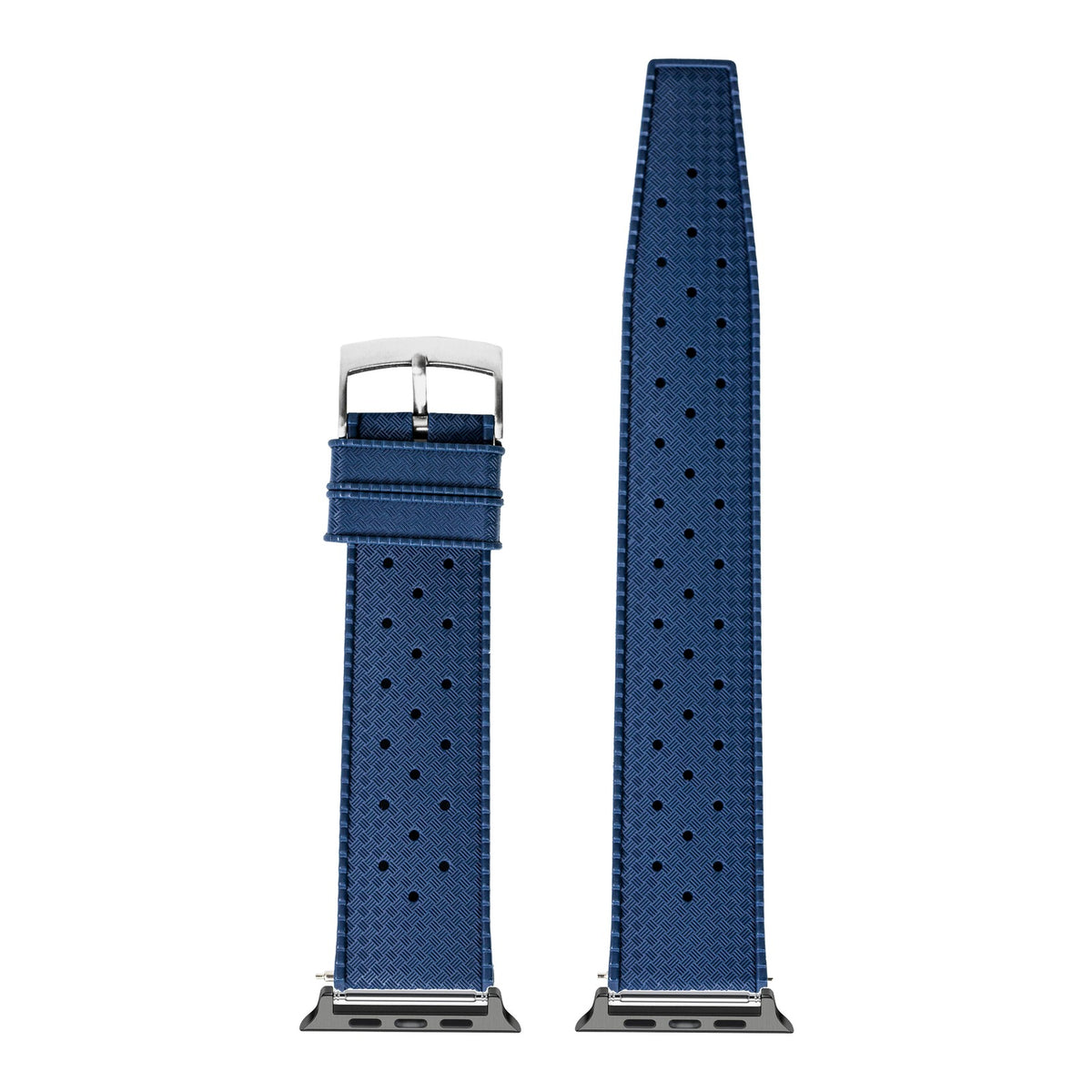 [Apple Watch] King Tropic FKM Rubber - Navy Blue with Black Apple Watch connecters
