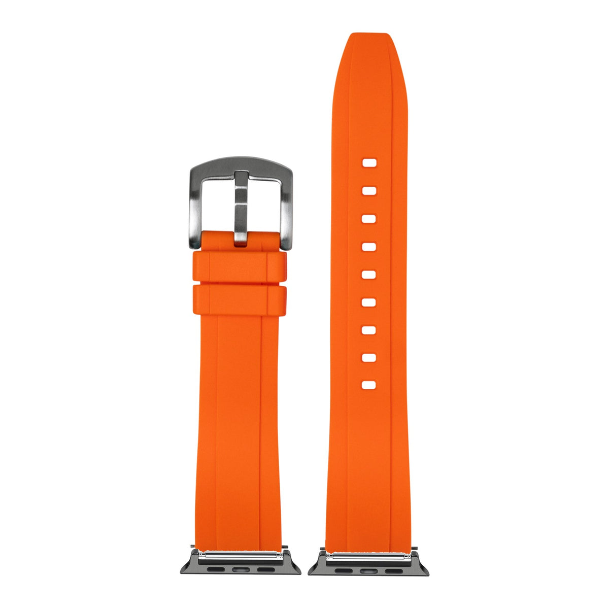 [Apple Watch] Kingston FKM Rubber - Orange with Black Apple Watch connecters